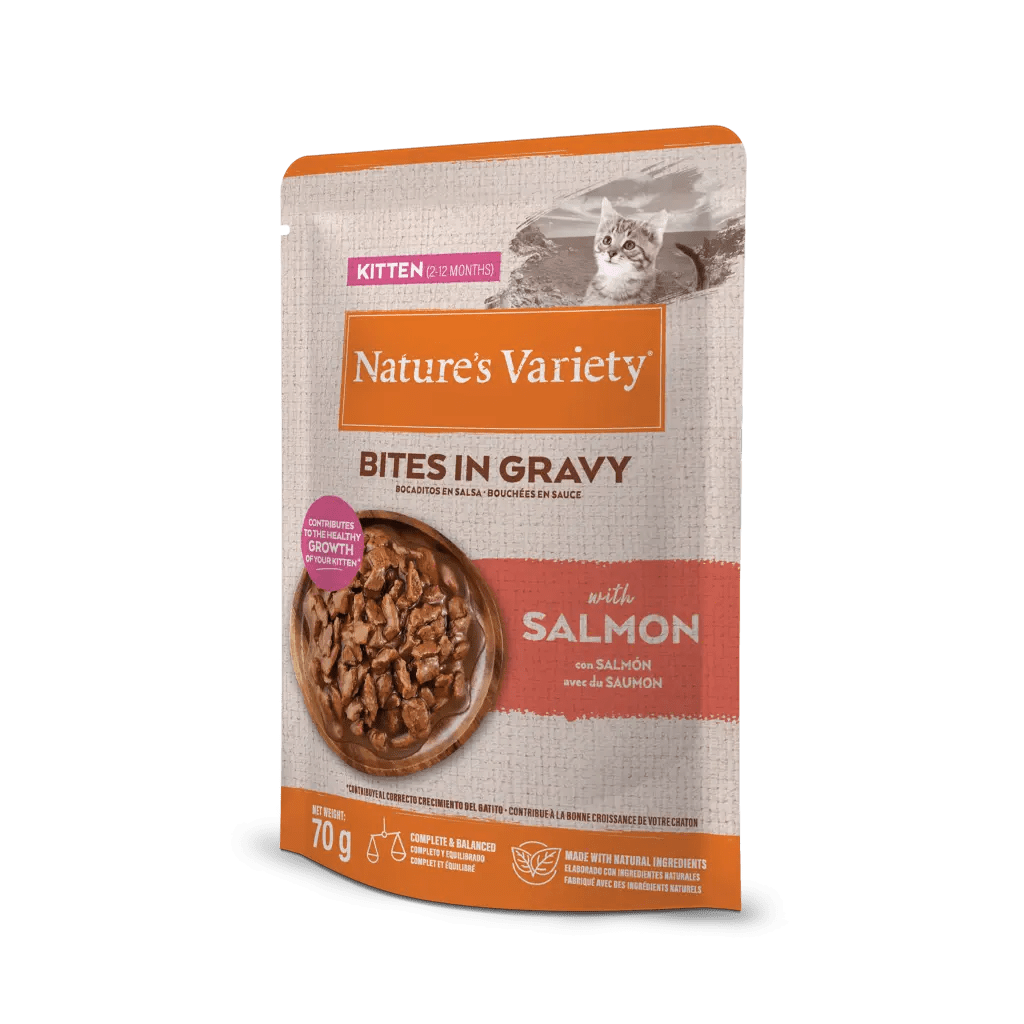 Bocaditos Nature's Variety Kitten Salmón en Salsa