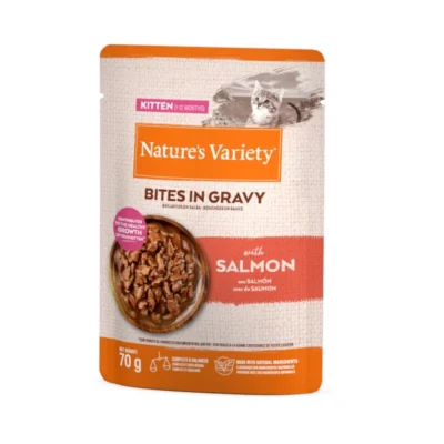 Bocaditos Nature's Variety Kitten Salmón en Salsa