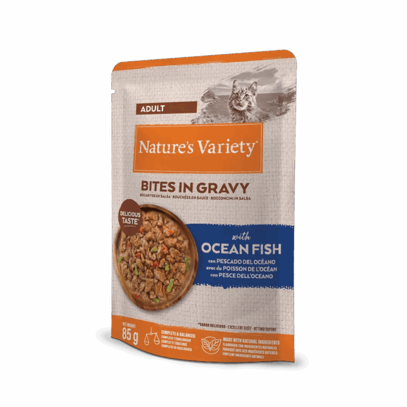 Bocaditos Nature's Variety Pescado Océano en Salsa