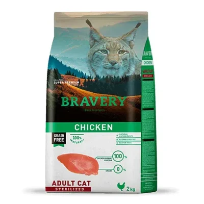 Pienso Bravery Gato Adulto Esterilizado Pollo