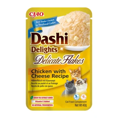 Churu Cat Dashi Delicate Flakes Pollo con Queso