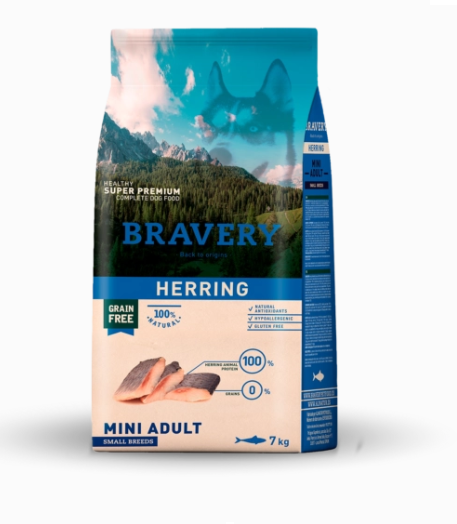 Pienso Bravery Perro Adulto Mini Arenque - Imagen 2