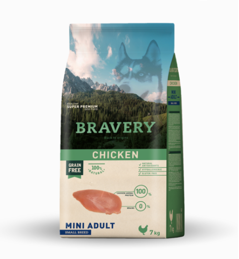 Pienso Bravery Perro Adulto Mini Pollo - Imagen 2