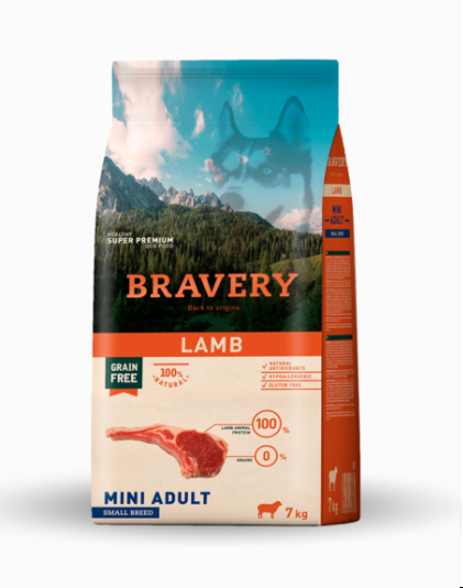 Pienso Bravery Perro Adulto Mini Cordero - Imagen 2