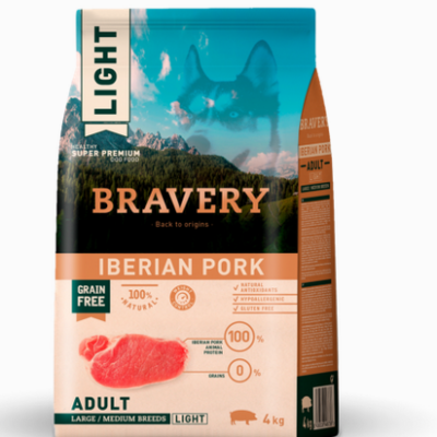 Pienso Bravery Perro Medium/Maxi Light Cerdo Ibérico