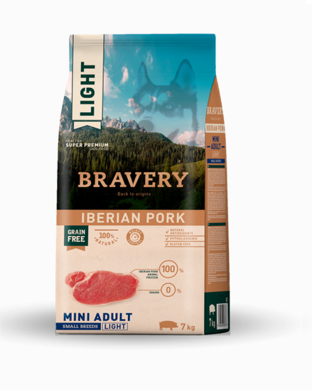Pienso Bravery Perro Mini Light Cerdo Ibérico - Imagen 2