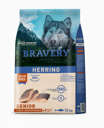 Pienso Bravery Perro Senior Medium/Maxi Arenque - Imagen 2