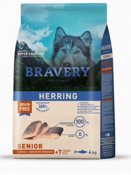 Pienso Bravery Perro Senior Medium/Maxi Arenque