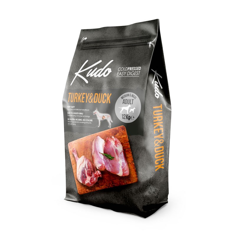 Pienso Kudo Adulto Medium/Maxi Pato&Pavo - Imagen 2