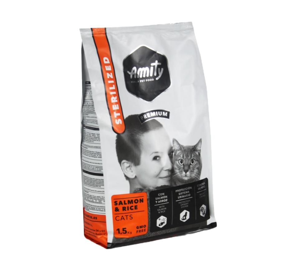 Pienso Amity Gato Esterilizado Salmón