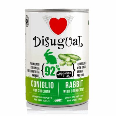 Comida húmeda Disugual Perro Conejo con Calabacín