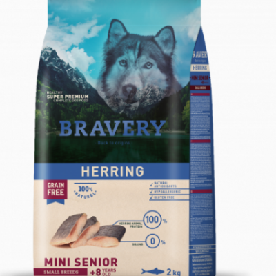 Pienso Bravery Perro Senior Mini Arenque