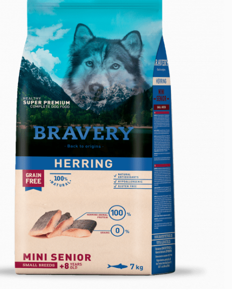 Pienso Bravery Perro Senior Mini Arenque - Imagen 2