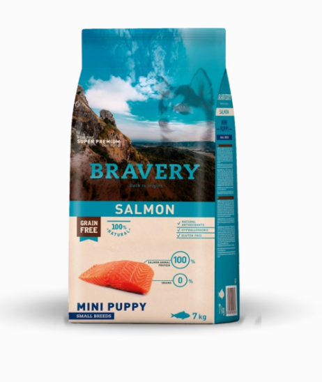Pienso Bravery Perro Cachorro Mini Salmón - Imagen 2