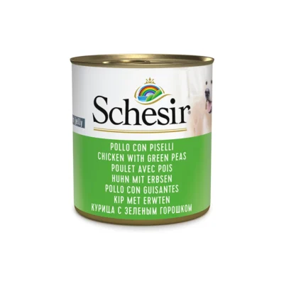 Comida húmeda Schesir Perro Pollo con Guisantes