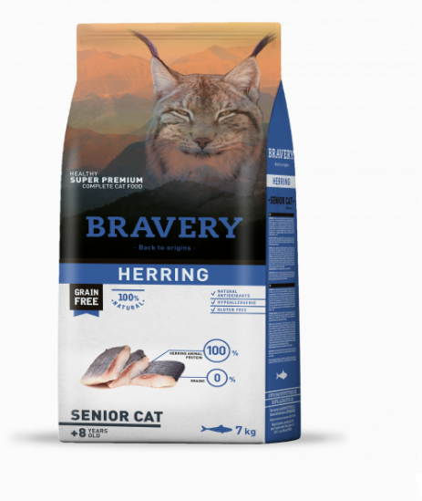 Pienso Bravery Gato Senior Arenque - Imagen 2