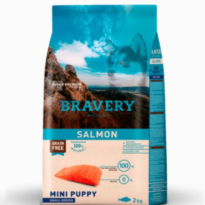 Pienso Bravery Perro Cachorro Mini Salmón