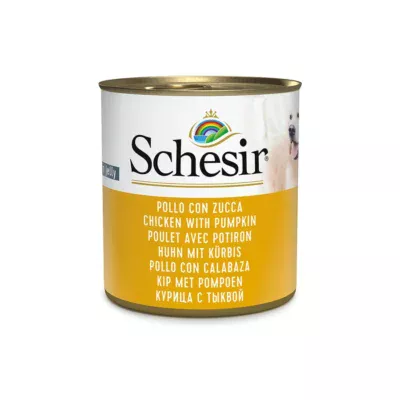 Comida húmeda Schesir Perro Pollo con Calabaza